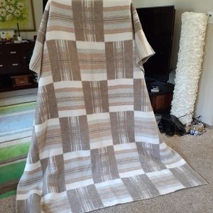 Vintage wool/cotton blend blanket